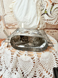 Antique silver rabbit baking mold 