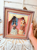 Antique setting shadowbox 