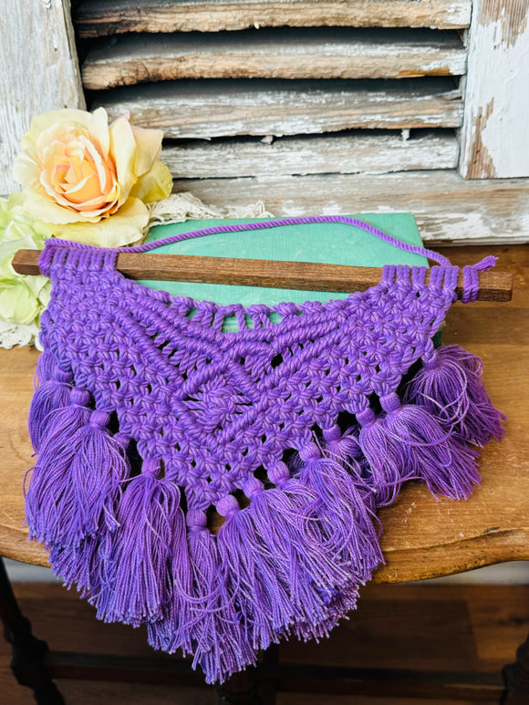 MACRAME VIBRANT DECOR - PURPLE