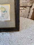 VINTAGE PIANO BABIES FRAMED ART