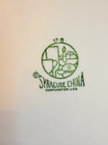 SYRACUSE MARKED FLORAL GORGEOUS VINTAGE PLATE DECOR