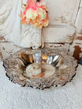 VINTAGE ORNATE WALLACE SILVER SERVING BOWL