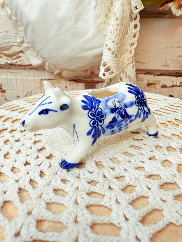 VINTAGE DELFT TOOTHPICK HOLDER