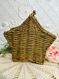 WICKER STAR VINTAGE BASKET