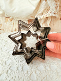 ANTIQUE SET OF STAR BISCUIT CUTTERS