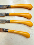 VINTAGE SET OF 4 BAKELITE KNIVES