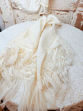 VINTAGE HANDMADE TASSEL SHAWL