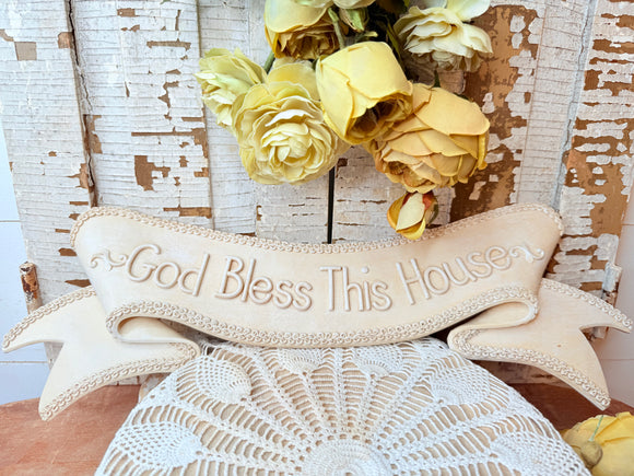 “GOD BLESS THIS HOUSE” WALL DECOR
