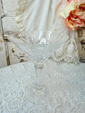 VINTAGE CRYSTAL CUT MARTINI GLASS