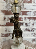 CAST METAL CHERUB TABLE LAMP - 2 AVAILABLE