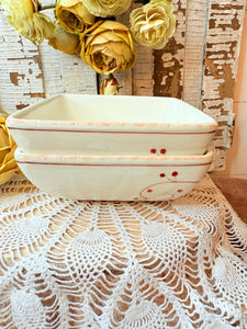 SET OF 2 ROOSTER SWIRL BOWLS - 2 AVAILABLE
