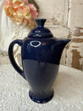 VINTAGE NAVY BLUE FIESTA WARE PITCHER RARE