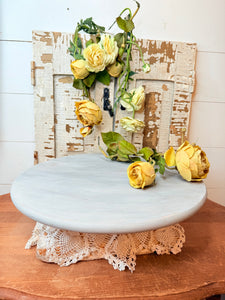 VINTAGE DISTRESSED SOLID WOOD LAZY SUSAN