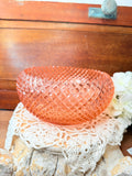 PINK MISS AMERICA DEPRESSION  GLASS SAWTOOTH LARGE VINTAGE BOWL