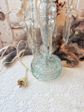 VINTAGE CRYSTAL BOUDOIR LAMP - 2 AVAILABLE