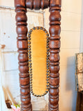 ANTIQUE JACOBEAN SPANISH WOODEN PRAYER CHAIR - 2 AVAILABLE