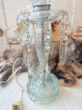 VINTAGE CRYSTAL BOUDOIR LAMP - 2 AVAILABLE