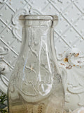 ANTIQUE GLASS MILK BOTTLE - 4 AVAILABLE