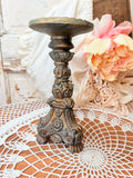VINTAGE ORNATE FLORAL CANDLE HOLDER MEDIUM