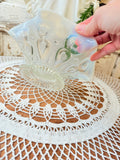 VINTAGE DETAILED MOONSTONE RUFFLED COMPOTE