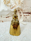 VINTAGE VICTORIAN LADY BRASS BELL
