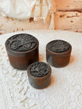 VINTAGE SET OF BRONZE JARS