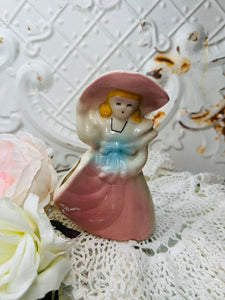 PORCELAIN VICTORIAN LADY PLANTER VINTAGE