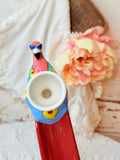 VINTAGE FLAMINGO ON VACAY INCENSE HOLDER