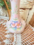 VINTAGE H&C CZECH 24 CT GOLD TRIM FLORAL VASE
