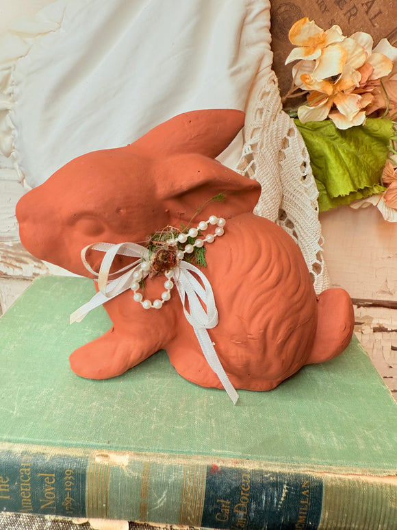 VINTAGE RARE TERRACOTTA BUNNY