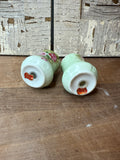 LEFTON HAND PAINTED VINTAGE FLORAL SALT AND PEPPER SHAKERS - 2 SETS AVAILABLE