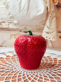VINTAGE HAZEL ATLAS STRAWBERRY JAR
