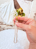 VINTAGE PEARL AND GOLD ACCENT NECKLACE