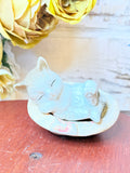 VINTAGE CAT STATUETTE - SLEEPY
