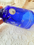 VINTAGE COBALT BLUE GLASS BELL SIGNED BY DON FENTON