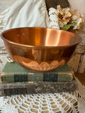 Vintage copper mixing bowl ￼