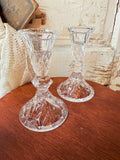 VINTAGE SET OF WATERFORD CRYSTAL CANDLESTICKS
