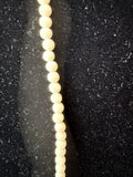 VINTAGE LONG STONE PEARL BEADED NECKLACE