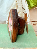 VINTAGE WOODEN CLOTHESPIN HOLDER