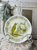 SET OF 2 WILDLIFE BIRD PLATES