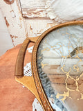 VINTAGE LAZY SUSAN MIRROR TRAY