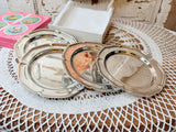 VINTAGE SET OF 4 SILVER PLATES IN ORIGINAL PACKAGING