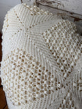 FULL SIZE VINTAGE BEAUTIFUL CROCHET BLANKET