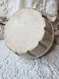 ANTIQUE STONEWARE BASKET BOWL