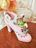 VINTAGE VICTORIAN PORCELAIN SHOE PLANTER
