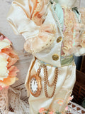VINTAGE TALL DRESSED RABBIT FIGURINE