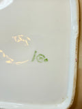 VINTAGE BAVARIA FUCHSIA FLORAL TRAY