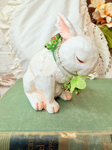 VINTAGE ORNATE BUNNY RABBIT STATUETTE