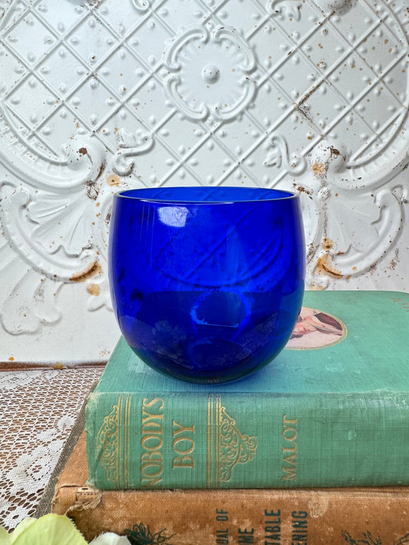 COBALT BLUE VINTAGE GLASS