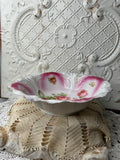 SHABBY CHIC FLORAL SCALLOPED DETAILED LARGE BOWL